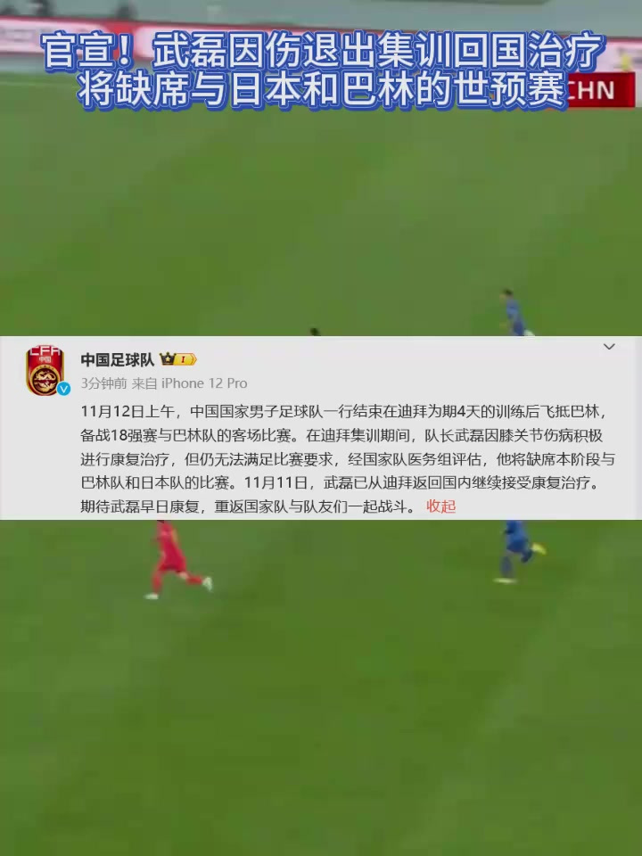 武磊因伤无缘国足生死战退出本期集训的简单介绍 第1张 武磊因伤无缘国足生死战退出本期集训的简单介绍 第1张