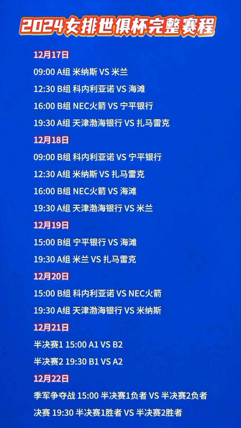 世俱杯2025赛程直播时间表(官方最新赛历)的简单介绍 第2张 世俱杯2025赛程直播时间表(官方最新赛历)的简单介绍 第2张